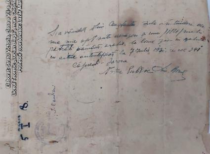 Declarație de proprietate a stră-străbunicului Efrem Patrașco (1925)